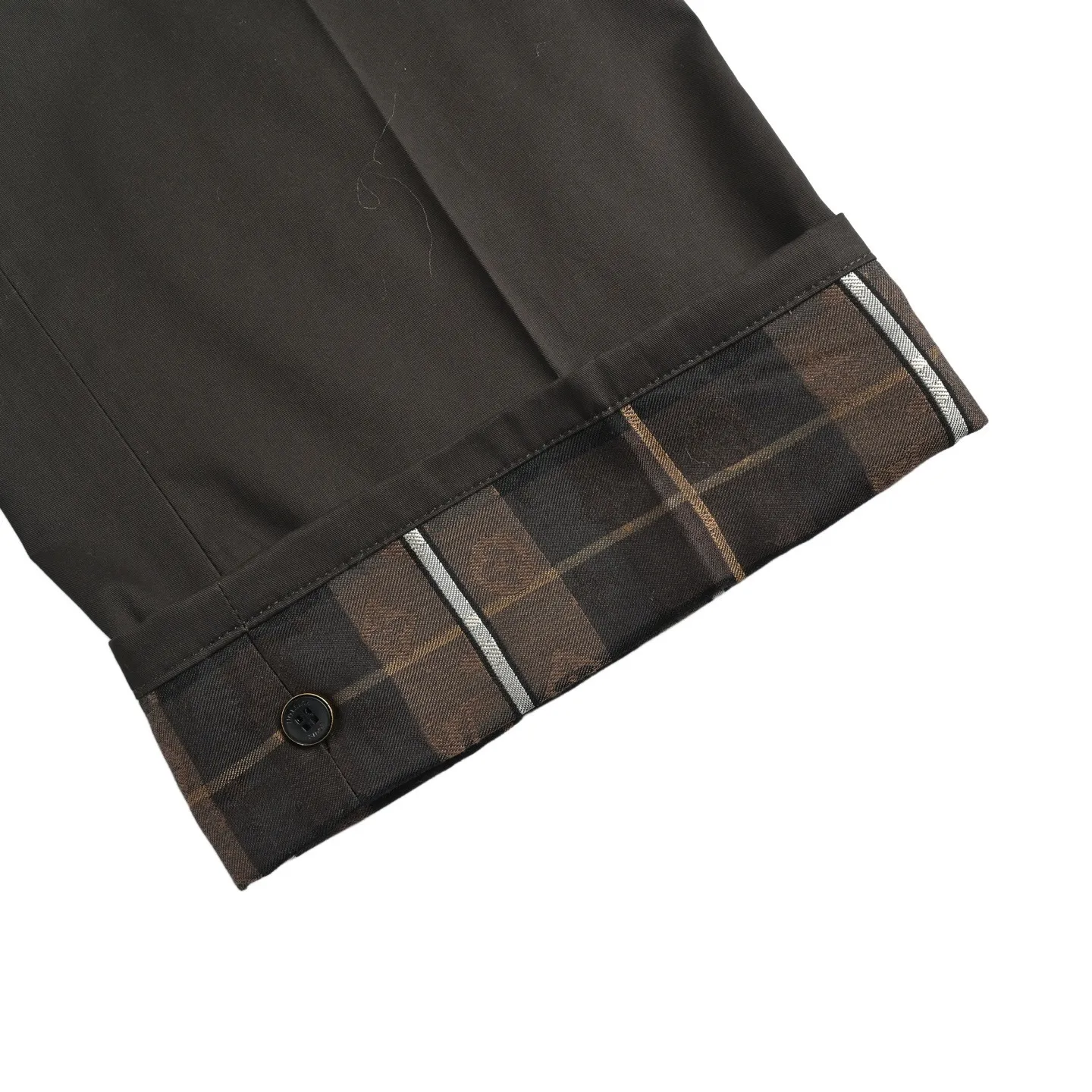 Louis Vuitton/Louis Vuitton 25Fw presbyopic logo web plaid casual trousers